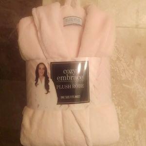 Plush bathrobe